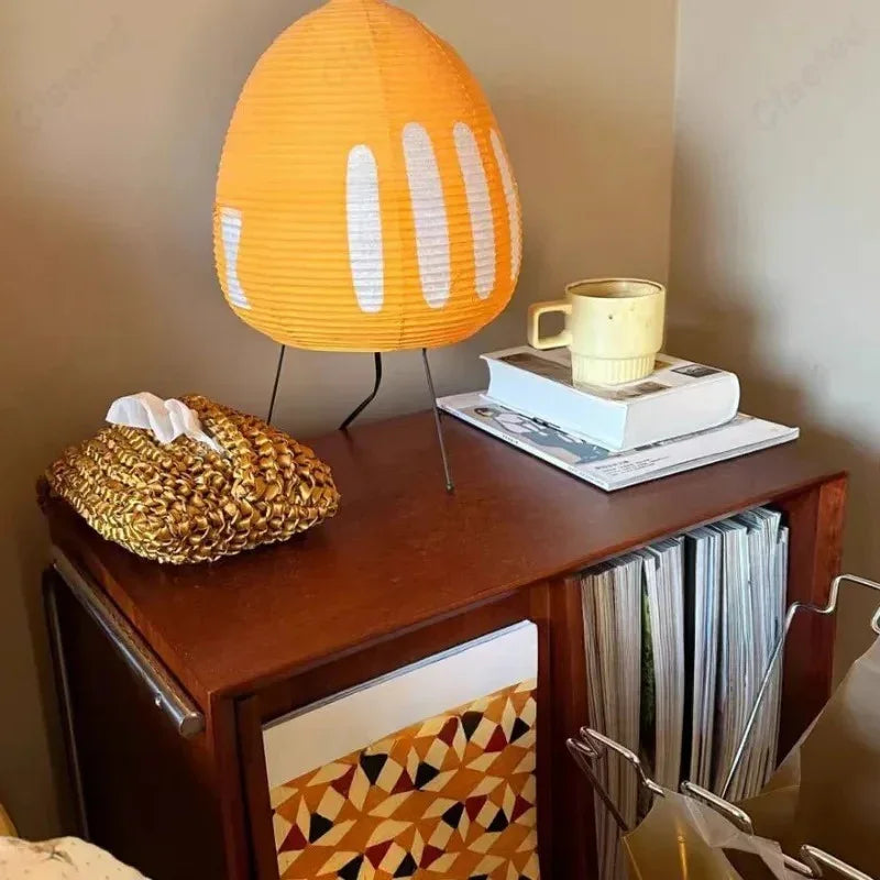 Elenorra Hikari Wabi Paper Table Lamp 10.2in Dia x 16.9in