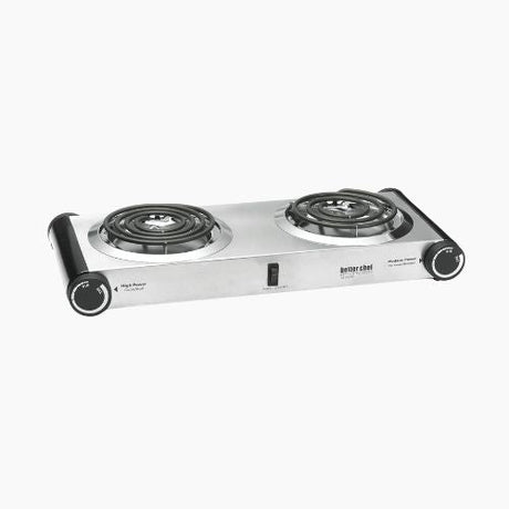 Electric 2 Burner Cooktop - Portable Dual Hot Plate for Kitchen or Office Use - Hurbane Home