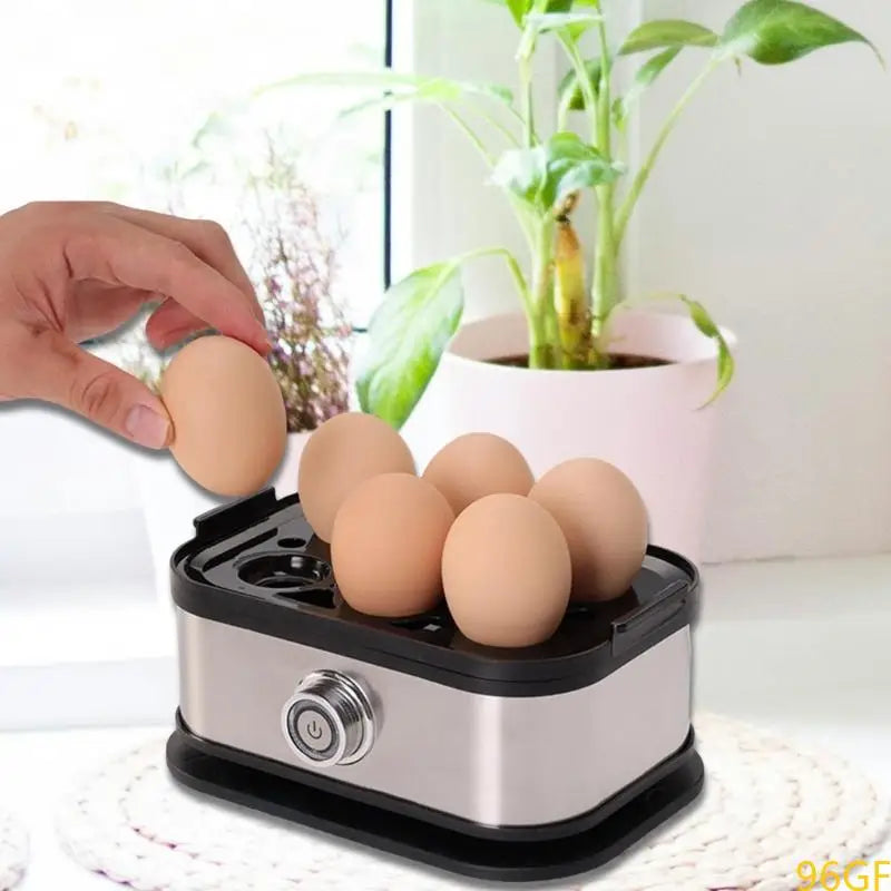 6-egg electric egg boiler machine on countertop