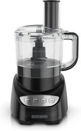 Electric Food Processor – 8 Cup Glass Bowl Stainless Blade Power - Food Processor Blender - Hurbane Home