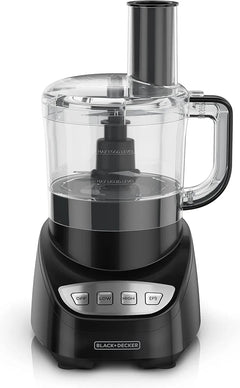 Electric Food Processor – 8 Cup Glass Bowl Stainless Blade Power - Food Processor Blender - Hurbane Home