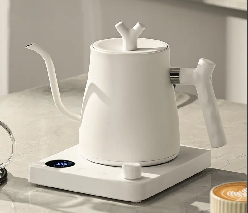 Electric Gooseneck Kettle – 1000W Stainless Steel Coffee Brewing Pot - Hurbane Home