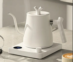 Electric Gooseneck Kettle – 1000W Stainless Steel Coffee Brewing Pot - Hurbane Home