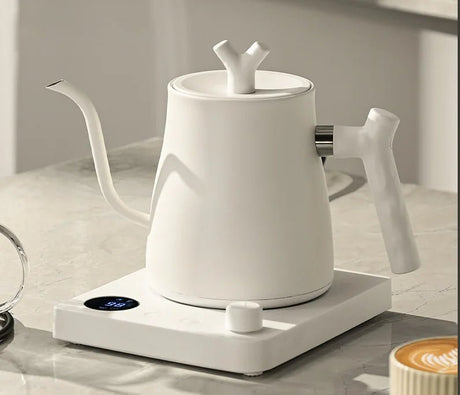 Electric Gooseneck Kettle – 1000W Stainless Steel Coffee Brewing Pot - Hurbane Home
