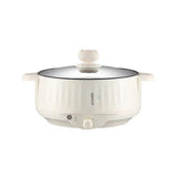 Electric multicooker with double layer hot pot