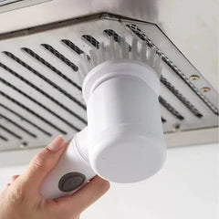 Electric Rechargeable Cleaning Brush Wireless Pot Scrubber White - Hurbane Home