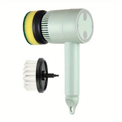 Electric Rotary Scrubber USB Rechargeable Cleaning Brush White - Hurbane Home