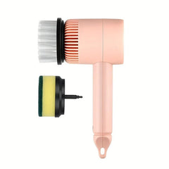 Electric Rotary Scrubber USB Rechargeable Cleaning Brush White - Hurbane Home