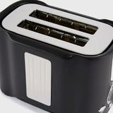 Electric Toaster Machine - 2 - Slice Wide Slot with Crumb Tray - Hurbane Home