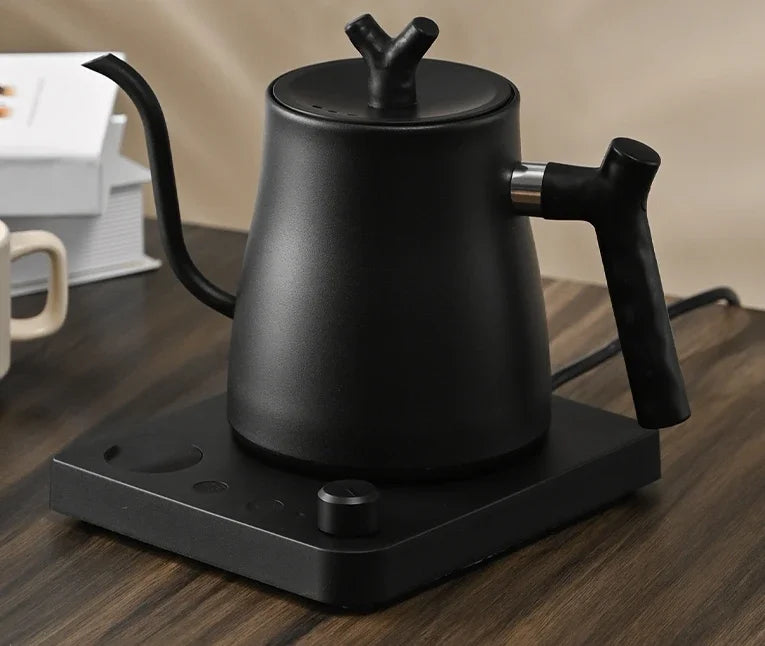 black electric kettle for coffee