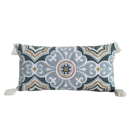 Embroidered Pillow Cover - Boho Chic Design for Stylish Home Décor - Boho Pillow Cover - Hurbane Home