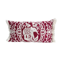 Embroidered Pillow Cover - Boho Chic Design for Stylish Home Décor - Boho Pillow Cover - Hurbane Home
