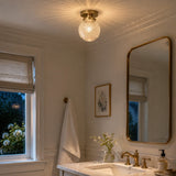 Engraved glass globe flush mount ceiling light colour option view 21