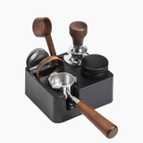 Espresso Portafilter Holder with Tamping Station Organizer for Coffee Bar Setup - Hurbane Home