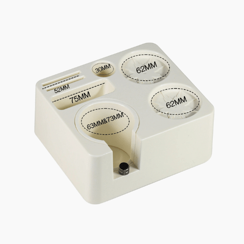 Espresso Portafilter Holder with Tamping Station Organizer for Coffee Bar Setup - Hurbane Home