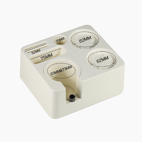 Espresso Portafilter Holder with Tamping Station Organizer for Coffee Bar Setup - Hurbane Home