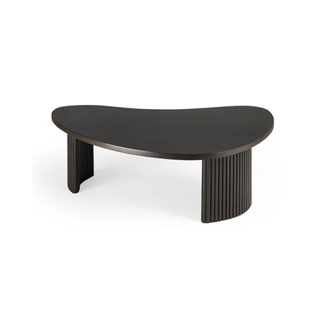 ethnicraft boomerang coffee table dark brown finish