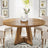 Farmhouse Dining Table – Tribesigns 47in Round Rustic Table for Four - Hurbane Home