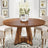 Farmhouse Dining Table – Tribesigns 47in Round Rustic Table for Four - Hurbane Home
