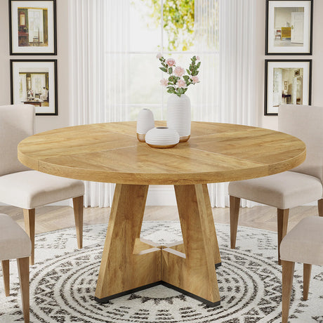 farmhouse round dining room table base detail