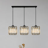 Lampsmodern-UK Multi-Head Glass Pendant Light Black for Kitchen