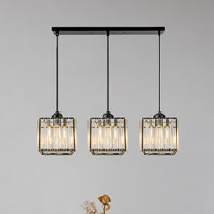 Lampsmodern-UK Multi-Head Glass Pendant Light Black for Kitchen