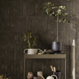 Ferm Living Hourglass Metal Planter Double-Sided Outdoor Indoor Stand