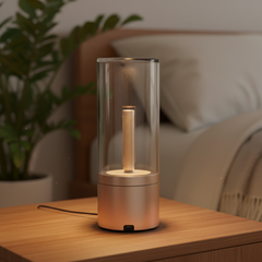 Flameless candle lamp stepless dimming control
