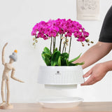 Flower pot white colour with 360 degree ventilated mesh design