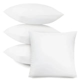 Fluffy Pillow Insert - White Polyester Throw Pillow Set of 4 - throw pillow inserts - Hurbane Home