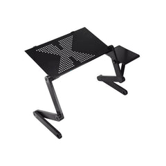 Foldable Laptop Stand – Adjustable Aluminum Ergonomic Portable Computer Table - Portable Laptop Stand - Hurbane Home