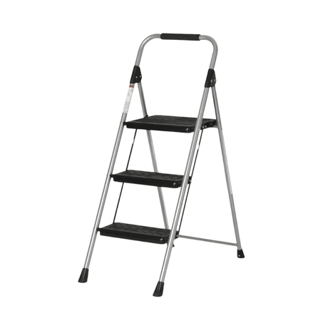 Foldable Portable Ladder - 3 Step Anti Slip Folding Stool For Home - Plastic Folding Step Stool - Hurbane Home