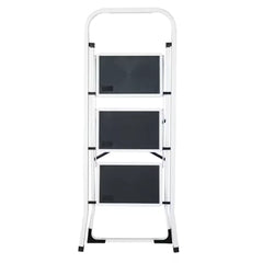 Foldable Portable Ladder - 3 Step Anti Slip Folding Stool For Home - Folding Step Stool - Hurbane Home