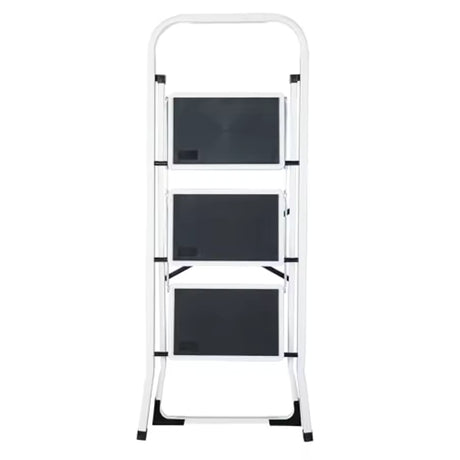 Foldable Portable Ladder - 3 Step Anti Slip Folding Stool For Home - Folding Step Stool - Hurbane Home