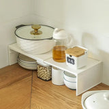 Foldable Shelf Rack - Space - Saving Kitchen Countertop Storage Organizer - Kitchen Countertop Shelf - Hurbane Home