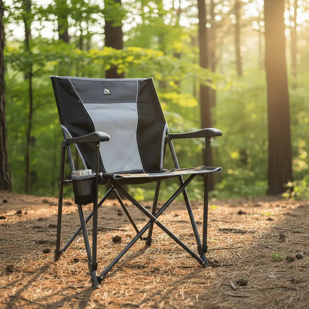 Folding Camping Chair with Built - In Cooler - Ultimate Outdoor Comfort Seat - Folding Camping Chair - Hurbane Home
