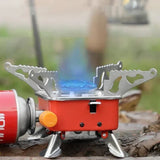 Folding Propane Camp Stove - Compact, Portable Gas Burner for Outdoor Cooking - Camping Gas Stove - Hurbane Home