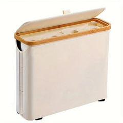 Folding Storage Basket - Collapsible Fabric for Toilet Paper Organization - Toilet Paper Basket - Hurbane Home