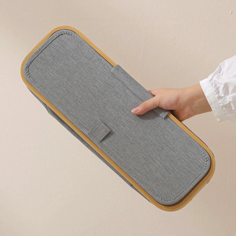 Folding Storage Basket - Collapsible Fabric for Toilet Paper Organization - Toilet Paper Basket - Hurbane Home