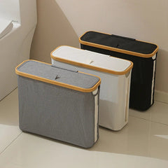 Folding Storage Basket - Collapsible Fabric for Toilet Paper Organization - Toilet Paper Basket - Hurbane Home