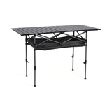 Folding Table - Lightweight Aluminum Roll Up Camping Picnic Desk - Outdoor Folding Table - Hurbane Home