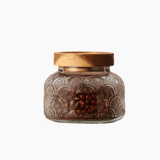 Food Storage Glass Jars – Retro Crabapple Pattern Storage Jars for Snacks & Dried Fruits - Hurbane Home