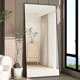 CASSILANDO 65x165cm Full-Length Floor Mirror Black Metal Frame