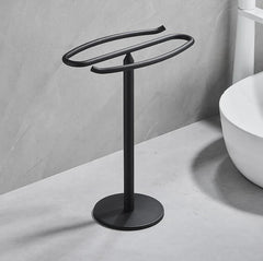 Free Standing Towel Rack - Space - Saving Countertop Organizer for Bathrooms - countertop towel rack - Hurbane Home