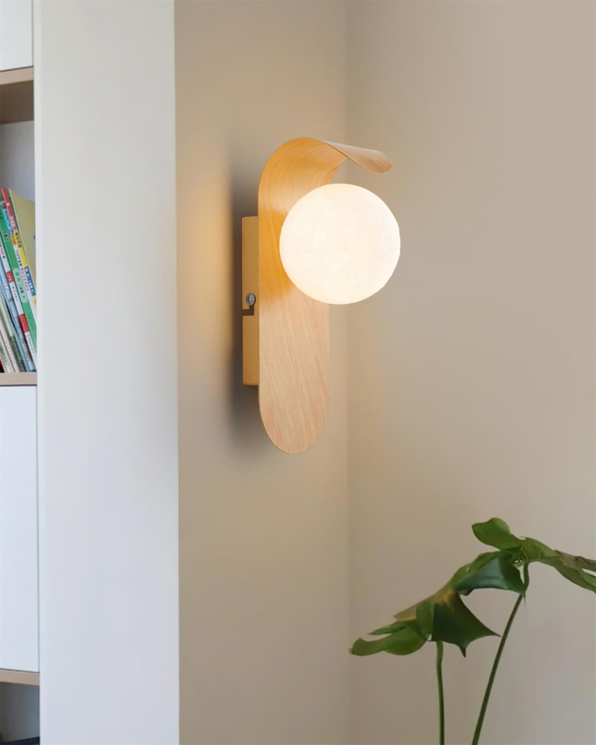 Frosted glass wall sconce paired symmetry studio composition