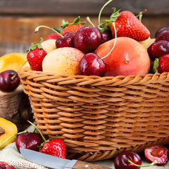 Fruit & Vegetable Basket - Versatile Wicker Storage for Kitchen Countertops - Kitchen Counter Basket - Hurbane Home