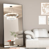 Full Length Floor Mirror – CASSILANDO Black Metal Standing Design - Hurbane Home