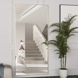 Full Length Floor Mirror – CASSILANDO Black Metal Standing Design - Hurbane Home