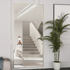 Full Length Floor Mirror – CASSILANDO Black Metal Standing Design - Hurbane Home