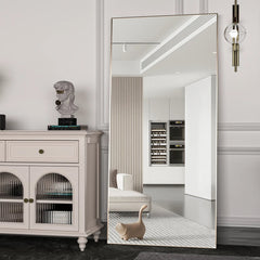 Full Length Floor Mirror – CASSILANDO Black Metal Standing Design - Hurbane Home